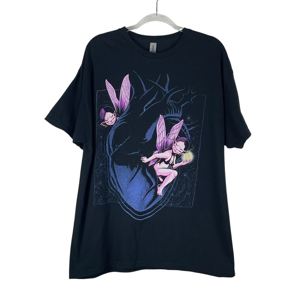 Melanie Martinez Hot Topic Black Portals Fairy Heart Graphic T Shirt Nymph Sz XL
